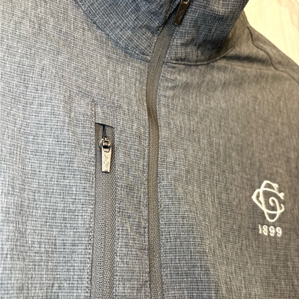 Greg Norman Golf Jacket Mens Medium Pro Shop Exclusive SLC Country Club Zip Up - Picture 8 of 16